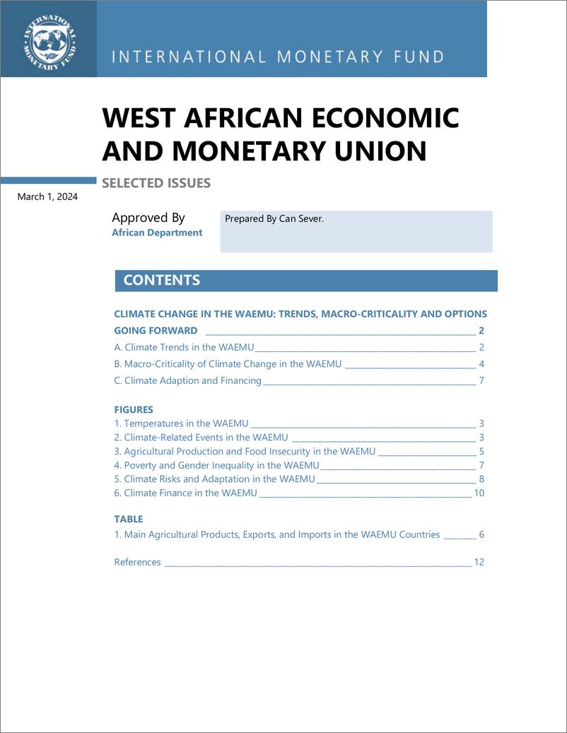 《IMF-西非经货联盟的气候变化：趋势、宏观关键性和未来的选择（英）-2024.5-16页》 - 第4页预览图