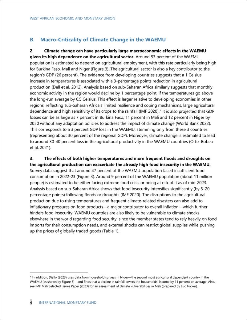 《IMF-西非经货联盟的气候变化：趋势、宏观关键性和未来的选择（英）-2024.5-16页》 - 第7页预览图