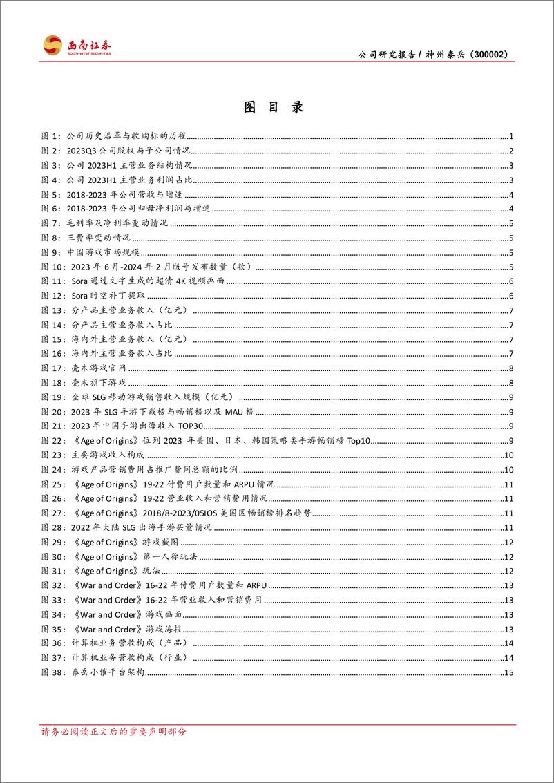 《神州泰岳-300002.SZ-SLG游戏出海龙头，双轮驱动夯实发展根基-20240403-西南证券-25页》 - 第3页预览图