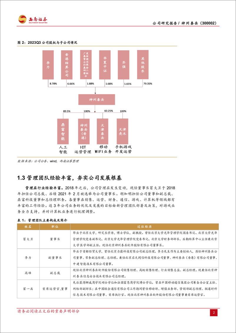 《神州泰岳-300002.SZ-SLG游戏出海龙头，双轮驱动夯实发展根基-20240403-西南证券-25页》 - 第6页预览图