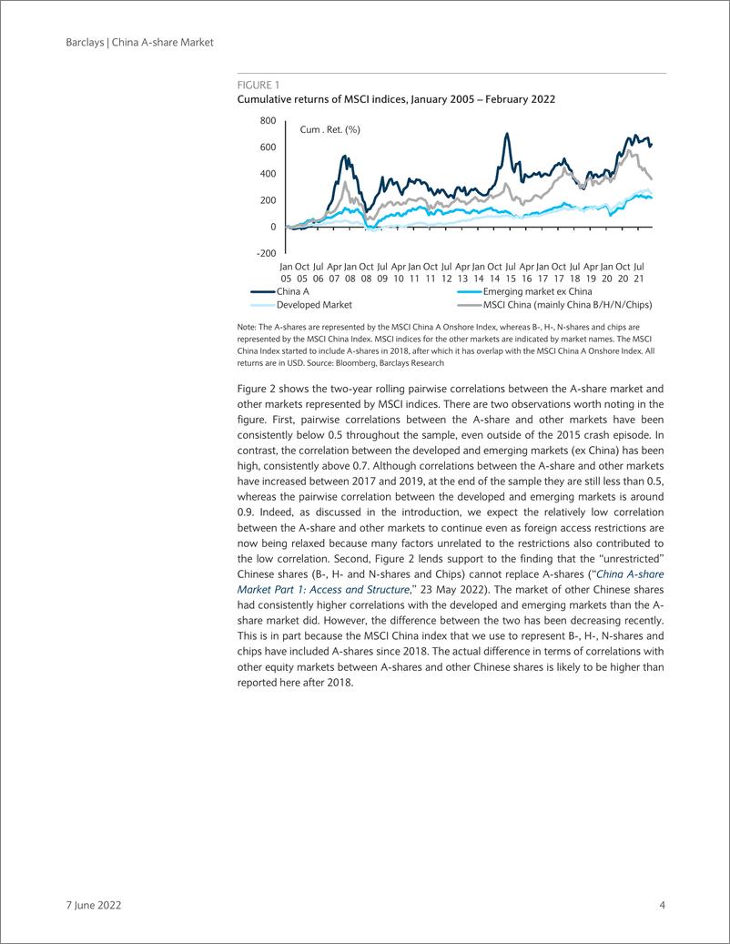 《巴克莱-中国投资策略-中国A股市场第3部分：在全球投资组合中的作用和阿尔法机会-2022.6.7-22页》 - 第5页预览图