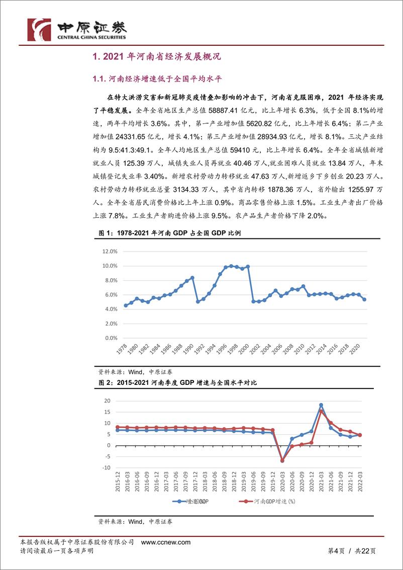 《豫股专题：2021年河南上市公司经营状况较好-20220518-中原证券-22页》 - 第5页预览图