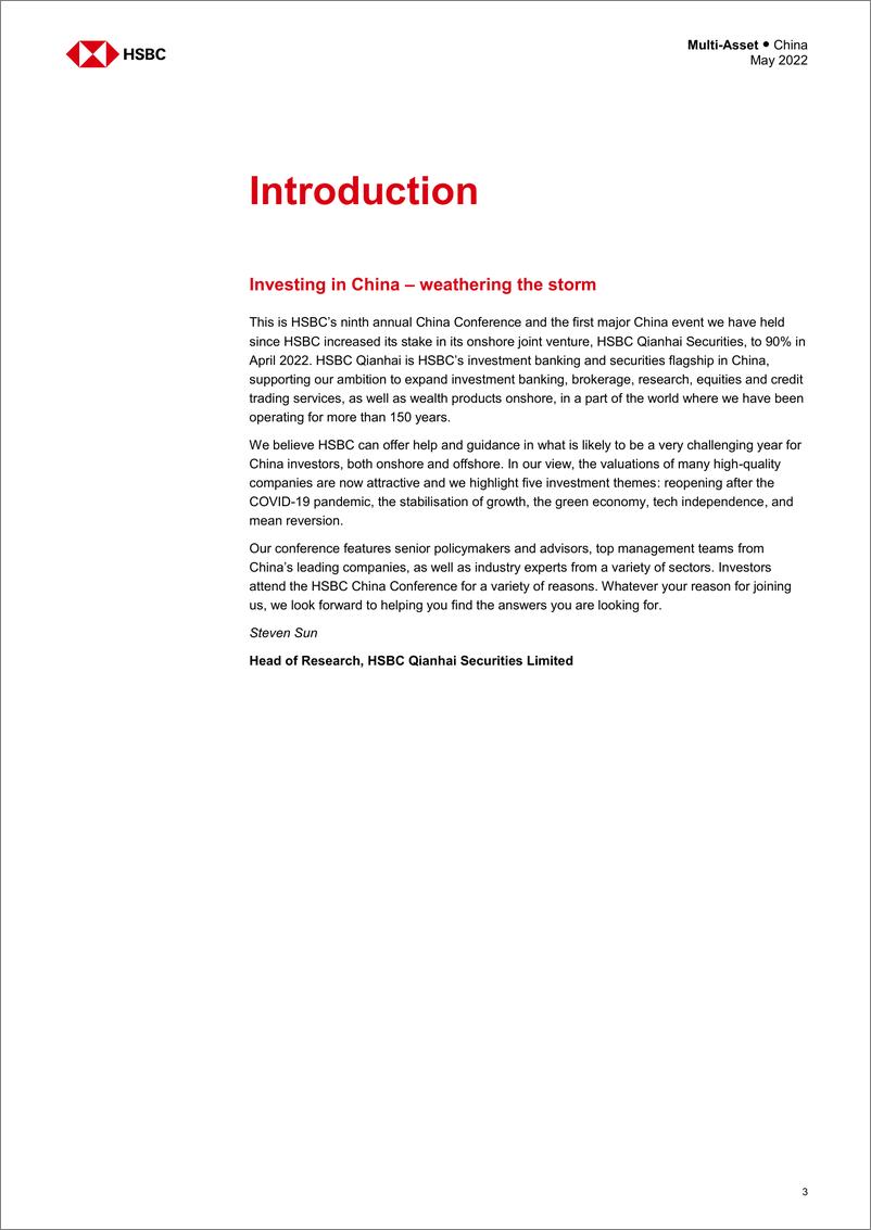 《HSBC-中国投资策略-在中国投资：抵御风暴-2022.5-175页》 - 第5页预览图