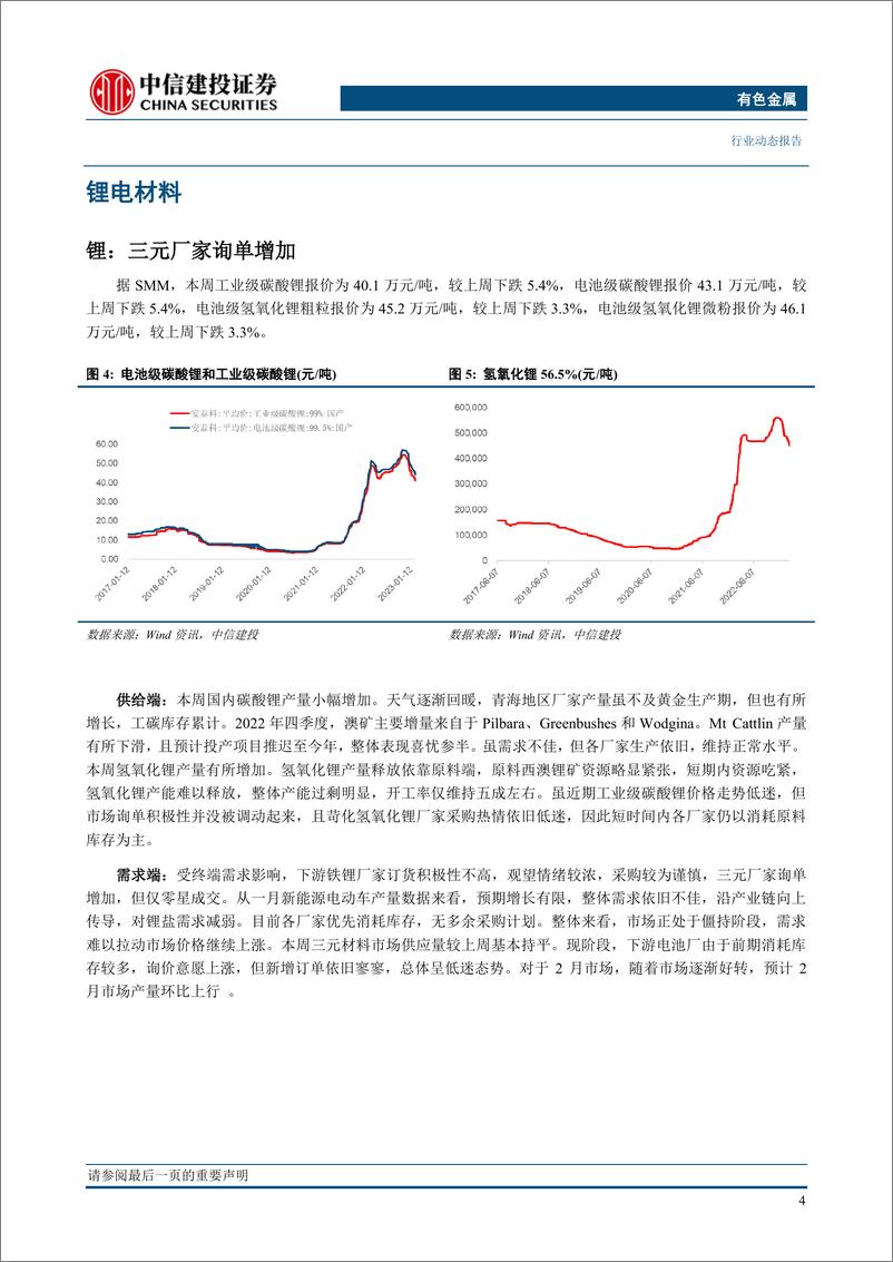 《有色金属行业：电解铝减产落地或支撑铝价，钼锑价格继续上涨-20230219-中信建投-18页》 - 第7页预览图