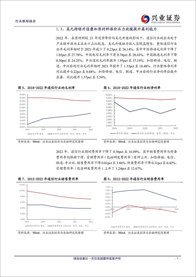 《20230510-兴业证券-通信行业2022年年报及2023年一季报综述》 - 第7页预览图