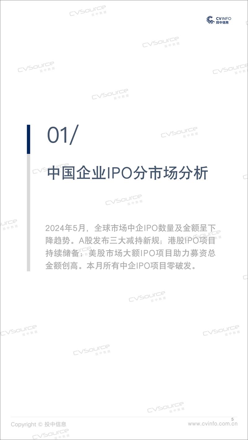 《投中信息-投中统计：2024.05：中企美股募资额创新高 境内外市场零破发》 - 第5页预览图