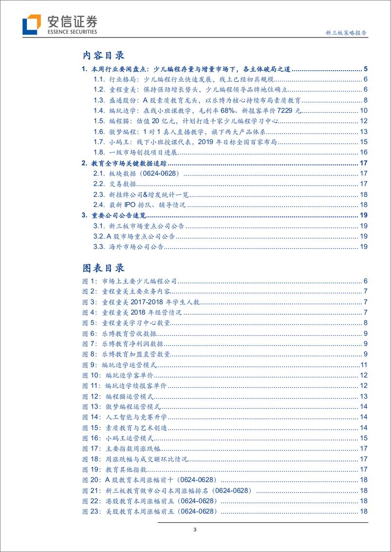 《新三板策略报告：全市场教育策略，少儿编程教育行业龙头初显，童程童美、编玩边学等有何破局之道？-20190706-安信证券-21页》 - 第4页预览图