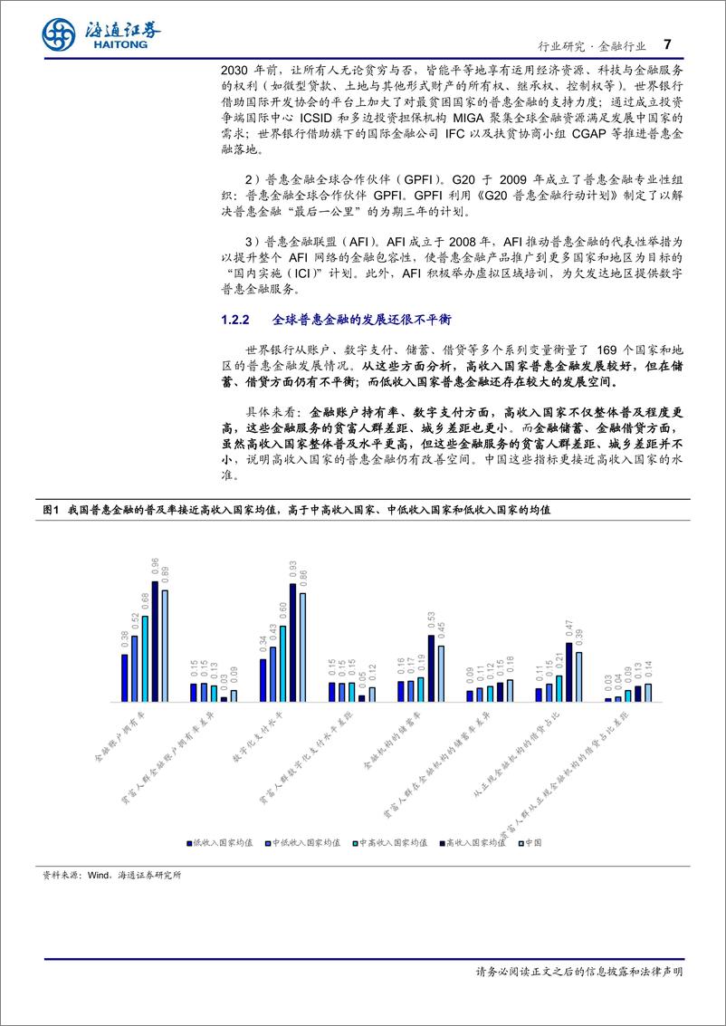 《金融行业专题报告：普惠金融：以义取利，多赢之道》 - 第7页预览图