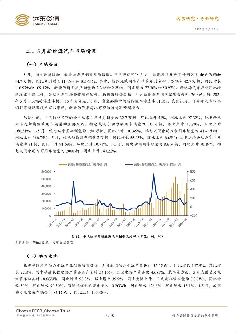 《2022年5月中国汽车行业与债券月度报告：产销降幅收窄明显，关注汽车消费政策落地后续影响-20220617-远东资信-18页》 - 第7页预览图