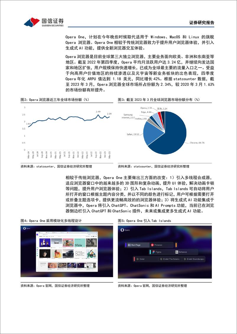 《20230504-国信证券-传媒互联网行业周报：Opera One即将推出，持续推荐游戏及AIGC板块》 - 第5页预览图