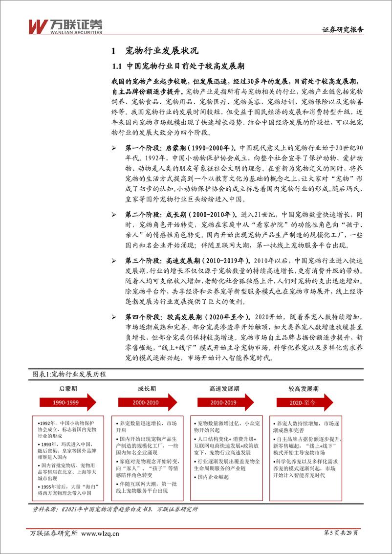 《万联证券-宠物行业深度报告系列一：宠物行业空间广阔，自主品牌大有可为》 - 第5页预览图