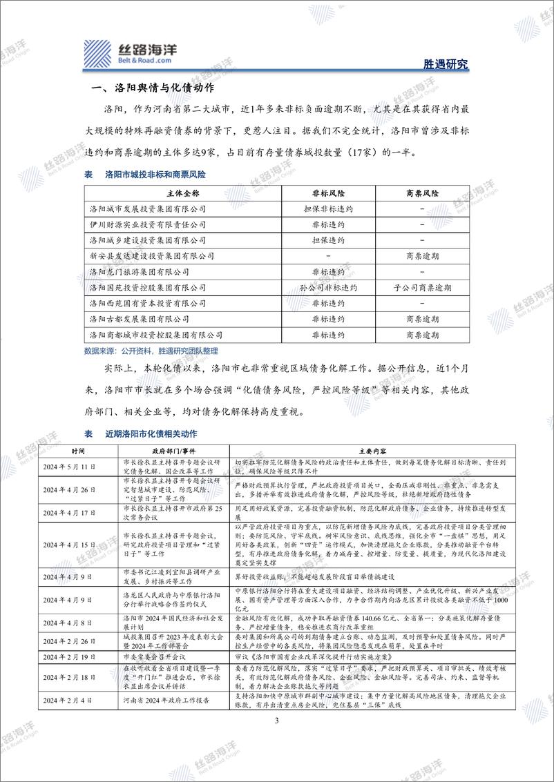 《丝路海洋-北京-科技-洛阳深度：化债与舆情冲突下的基本面探究》 - 第3页预览图