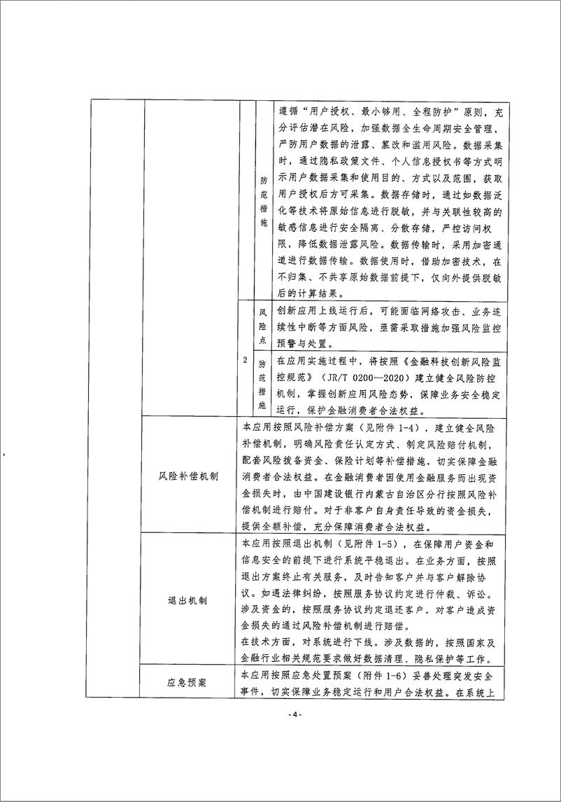 《金融科技创新应用声明书_基于大数据技术的农村牧区土地经营权贷款服务》 - 第4页预览图