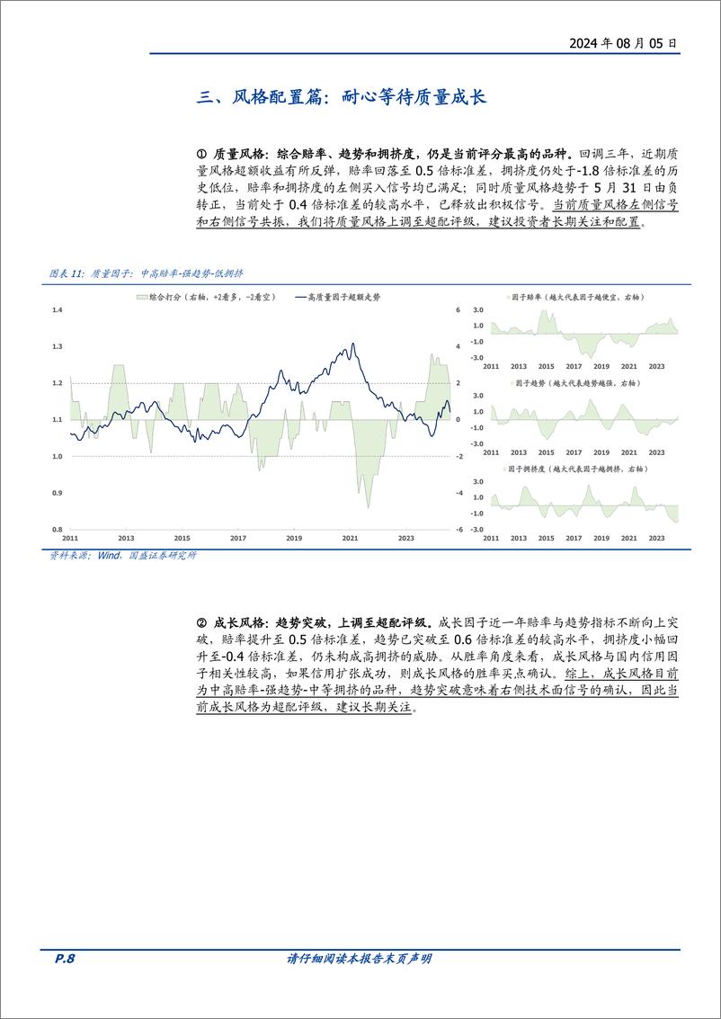 《量化点评报告-八月配置建议：低宽度市场要更多看胜率指标-240805-国盛证券-16页》 - 第8页预览图