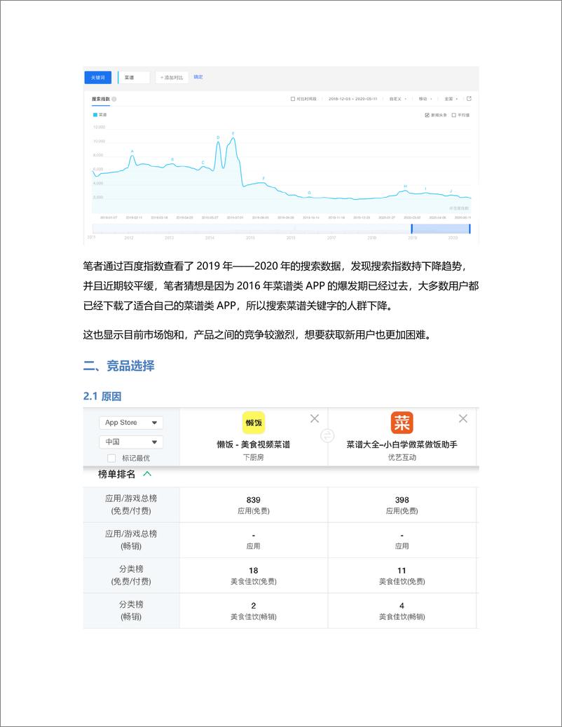 《竞品分析  懒饭 VS 菜谱大全，下一步该怎么走？》 - 第6页预览图