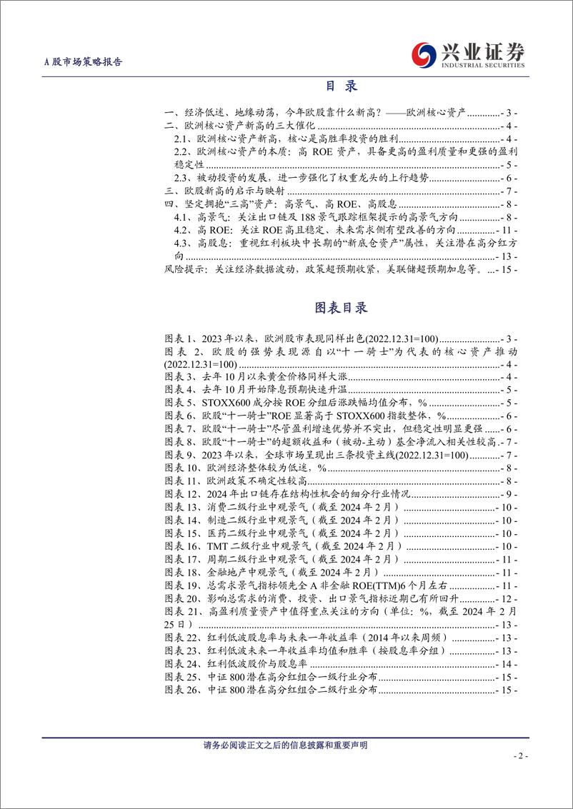 《A股策略展望：经济低迷、地缘动荡，今年欧洲核心资产凭何新高？-240421-兴业证券-16页》 - 第2页预览图