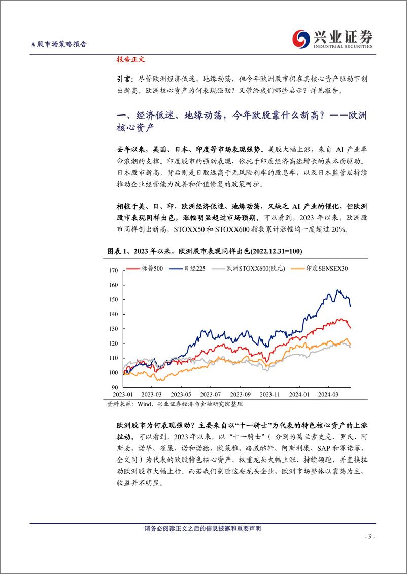 《A股策略展望：经济低迷、地缘动荡，今年欧洲核心资产凭何新高？-240421-兴业证券-16页》 - 第3页预览图