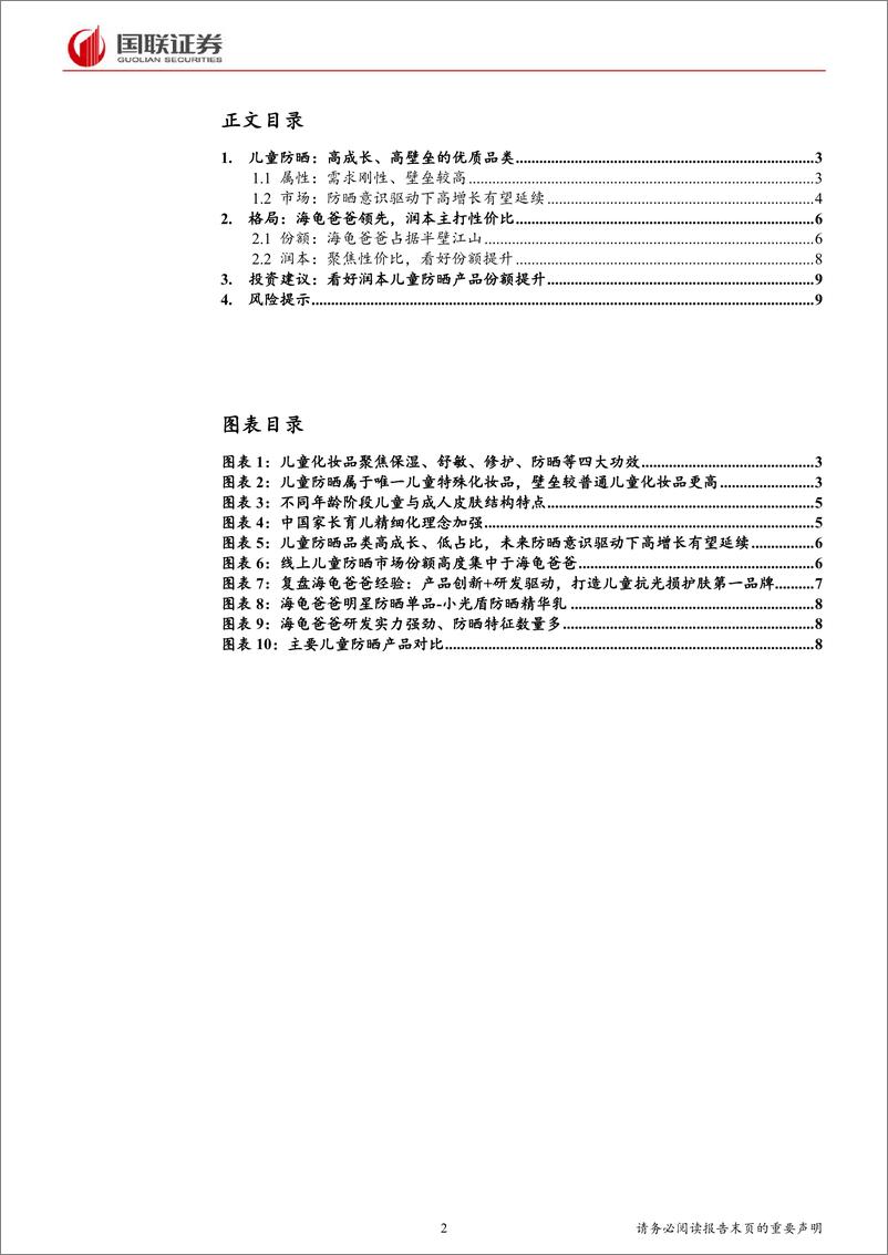 《美容护理行业专题研究：如何看待儿童防晒市场？-240417-国联证券-11页》 - 第2页预览图