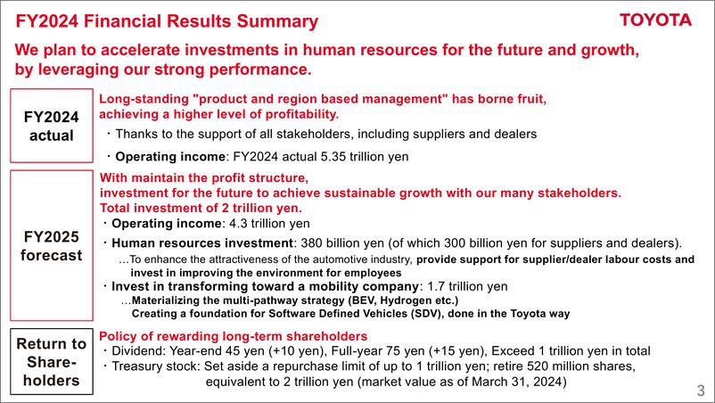 《2024财年财报-英文版-丰田汽车公司》 - 第3页预览图