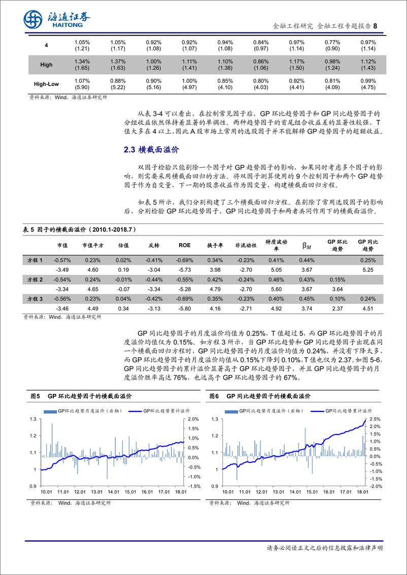 《海通证2018101海通证券选股因子系列研究（三十九）：如何计算盈利指标的趋势？》 - 第8页预览图