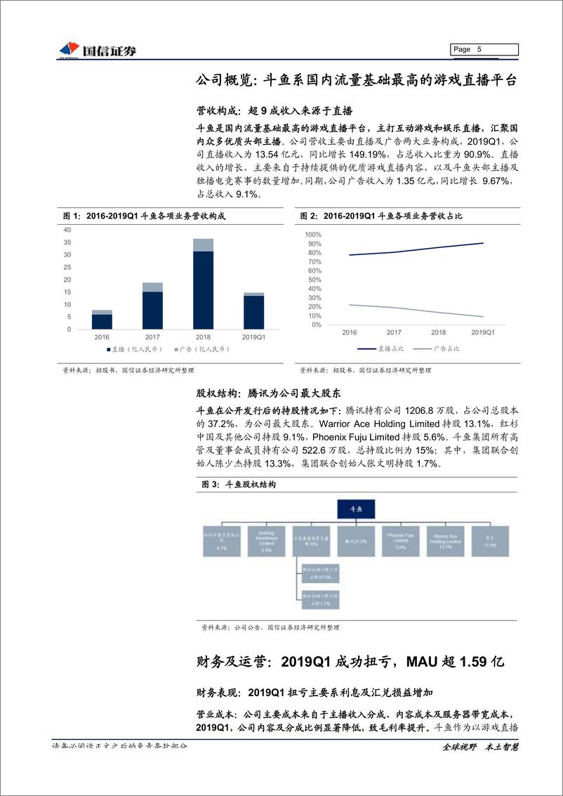 《互联网行业斗鱼招股书整理：斗鱼赴美上市，游戏直播迎来“双寡头时代”-20190725-国信证券-16页》 - 第6页预览图