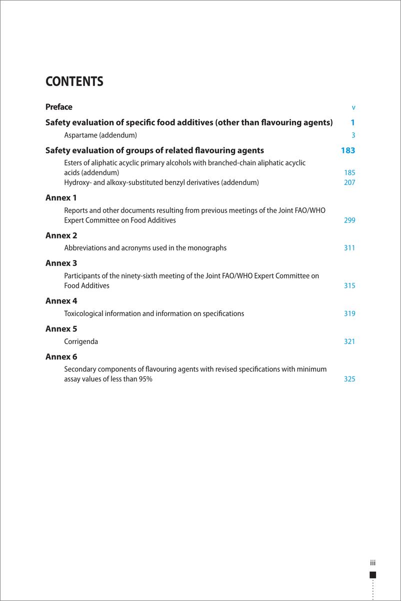《WHO世界卫生组织：2024某些食品添加剂的安全性评价报告（英文版）》 - 第5页预览图