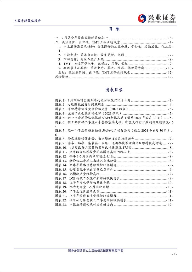 《A股策略展望-到看业绩的时间了：关注哪些方向？-240701-兴业证券-13页》 - 第2页预览图