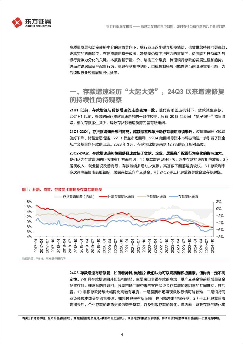 《银行行业：高息定存将迎集中到期，如何看待当前存款的几个关键问题-241120-东方证券-14页》 - 第4页预览图