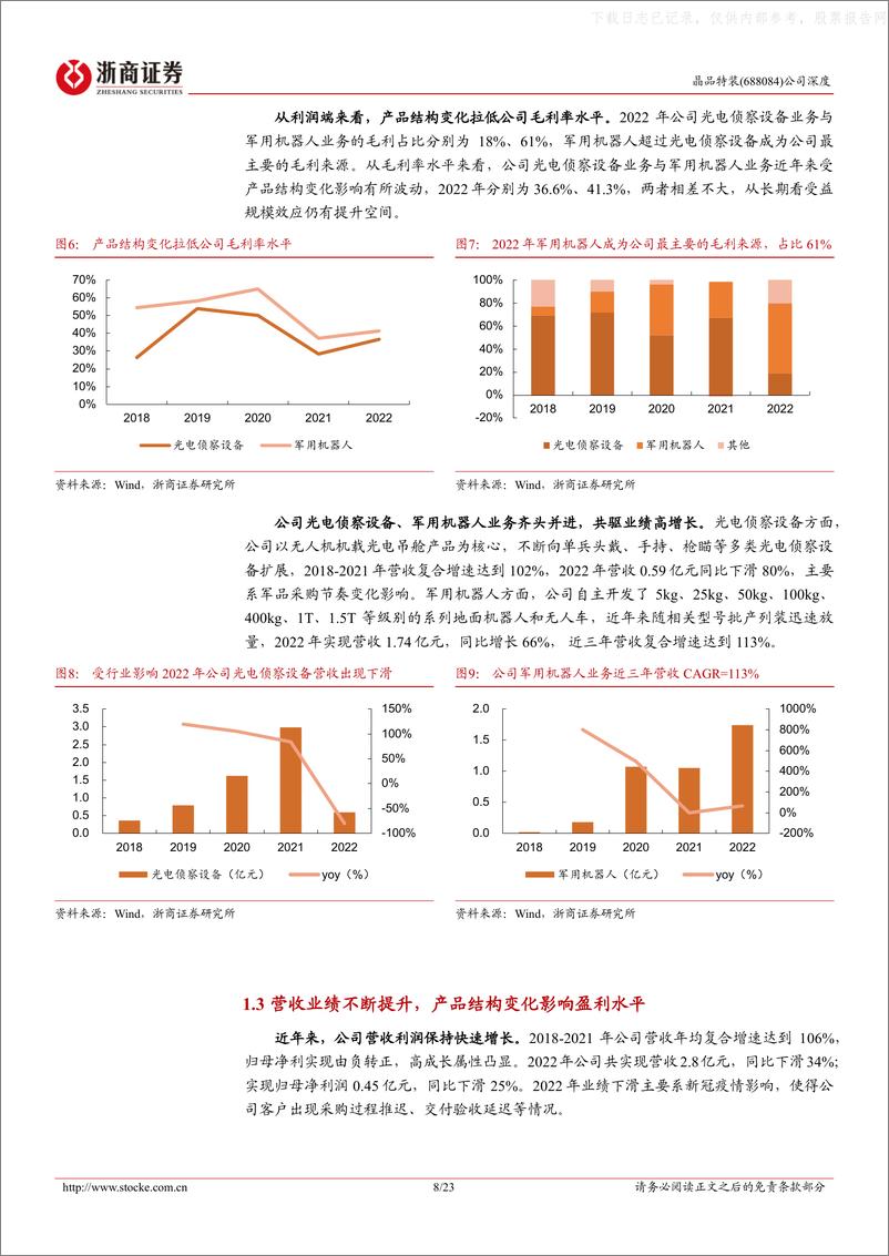 《浙商证券-晶品特装(688084)军工AI稀缺标的，光电侦察+无人装备双驱动-230609》 - 第8页预览图