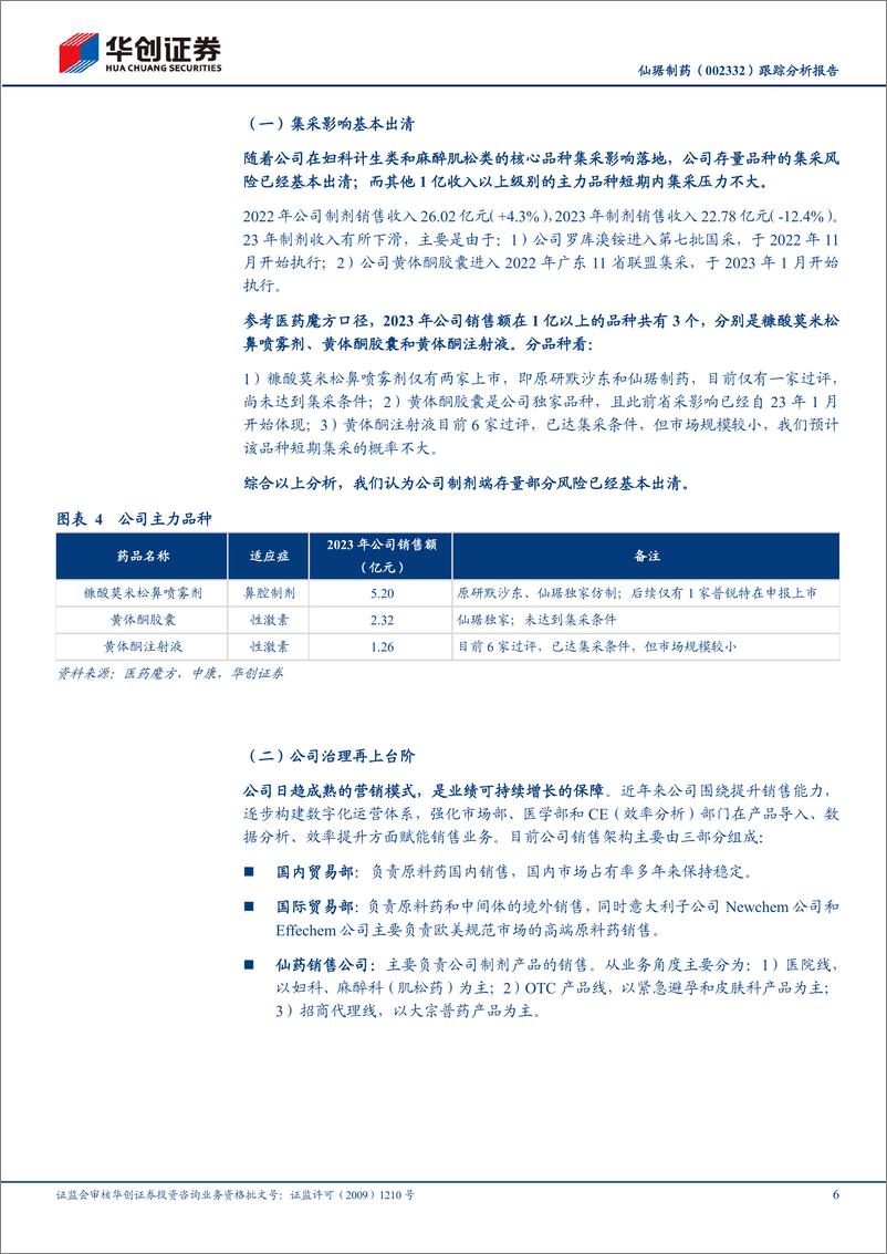 《华创证券-仙琚制药-002332-跟踪分析报告：甾体激素隐形冠军，新旧动能切换》 - 第6页预览图