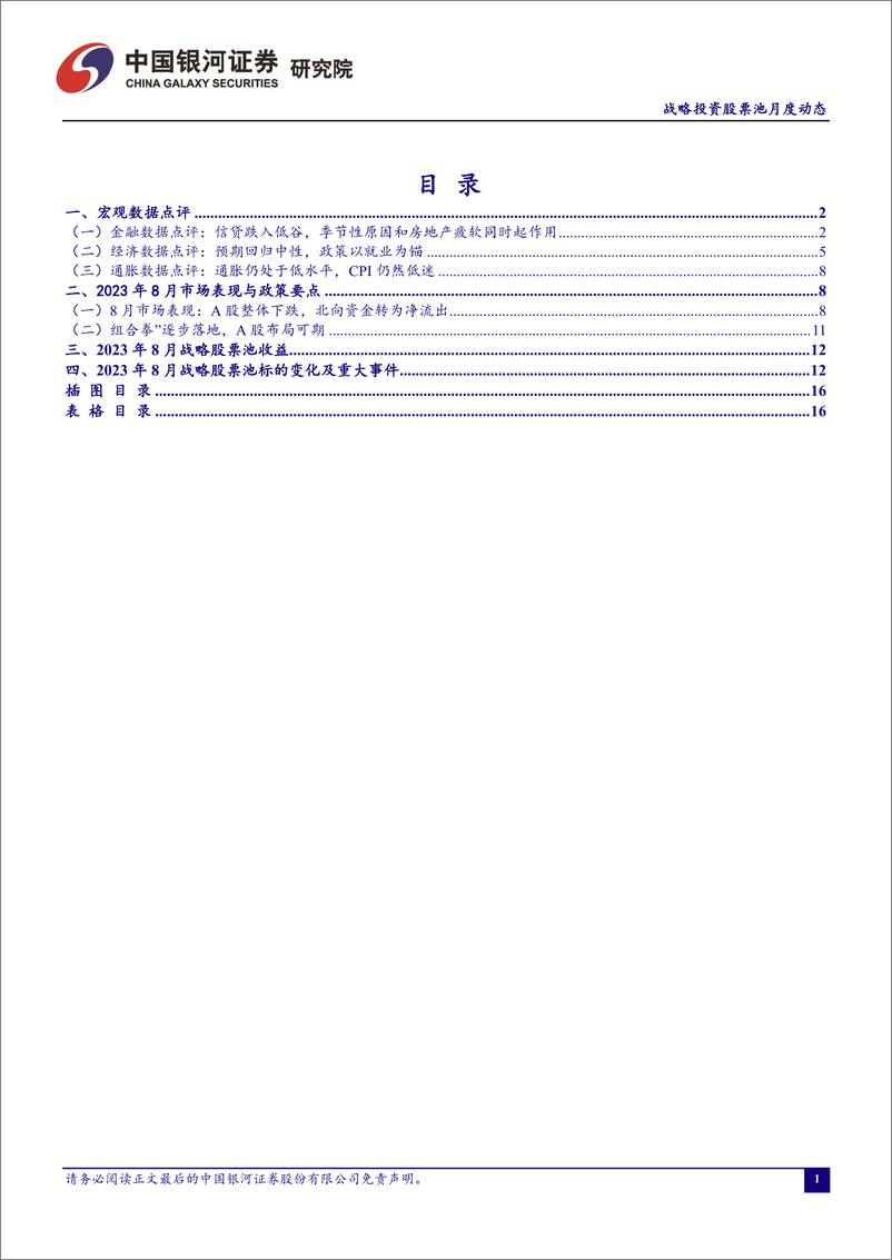 《战略投资股票池月度动态：2023年8月-20230830-银河证券-18页》 - 第3页预览图