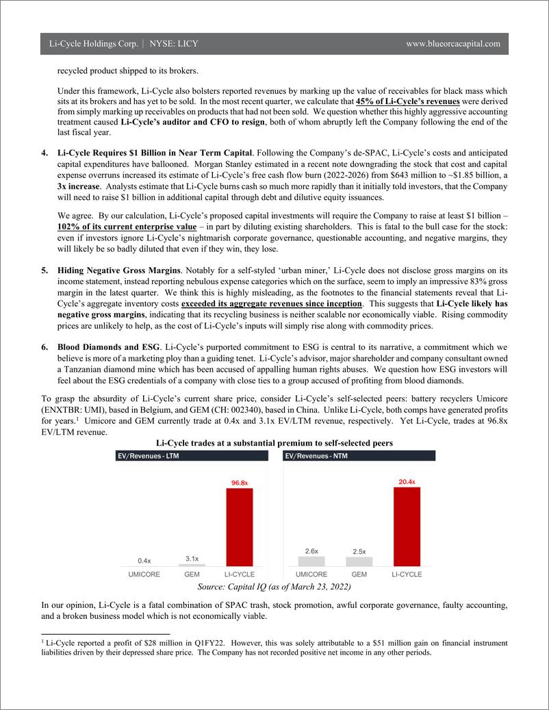 《Blue Orca 做空 Li-Cycle 控股公司报告（英）-2022.3-27页》 - 第3页预览图