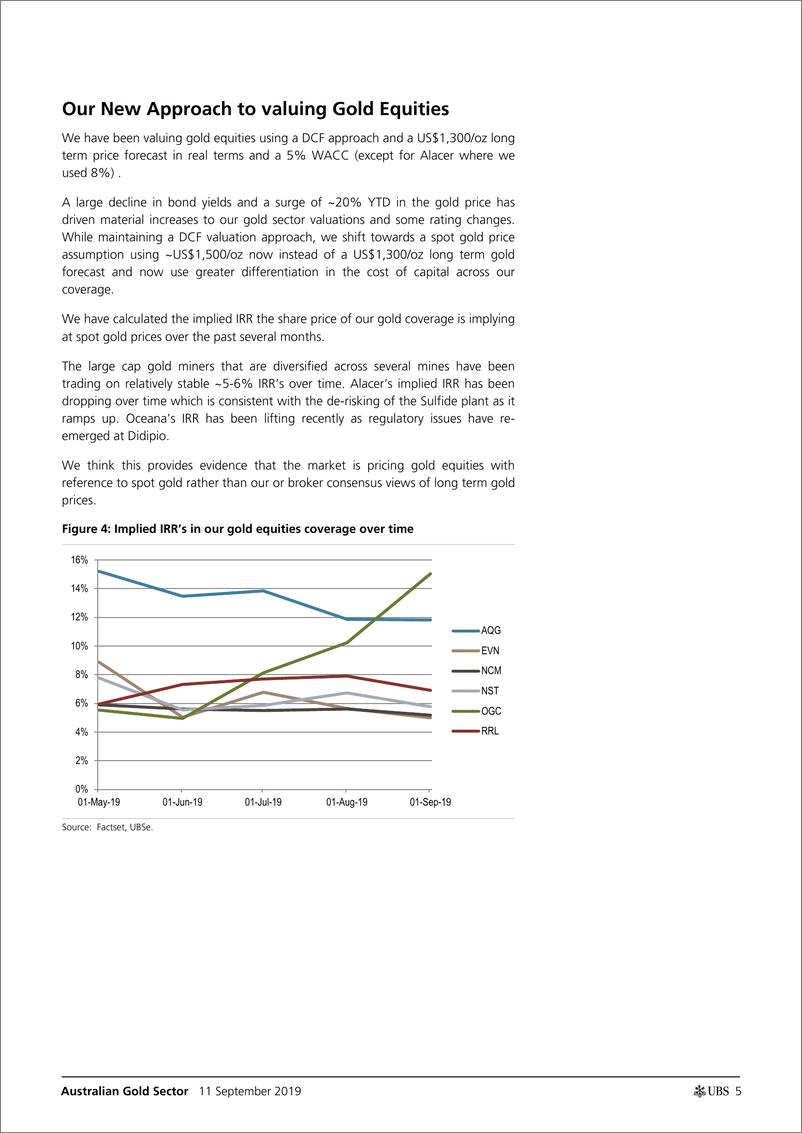 《瑞银-澳大利亚-金属与采矿业-澳大利亚黄金市场：估值提升与偏好变化-2019.9.11-35页》 - 第6页预览图