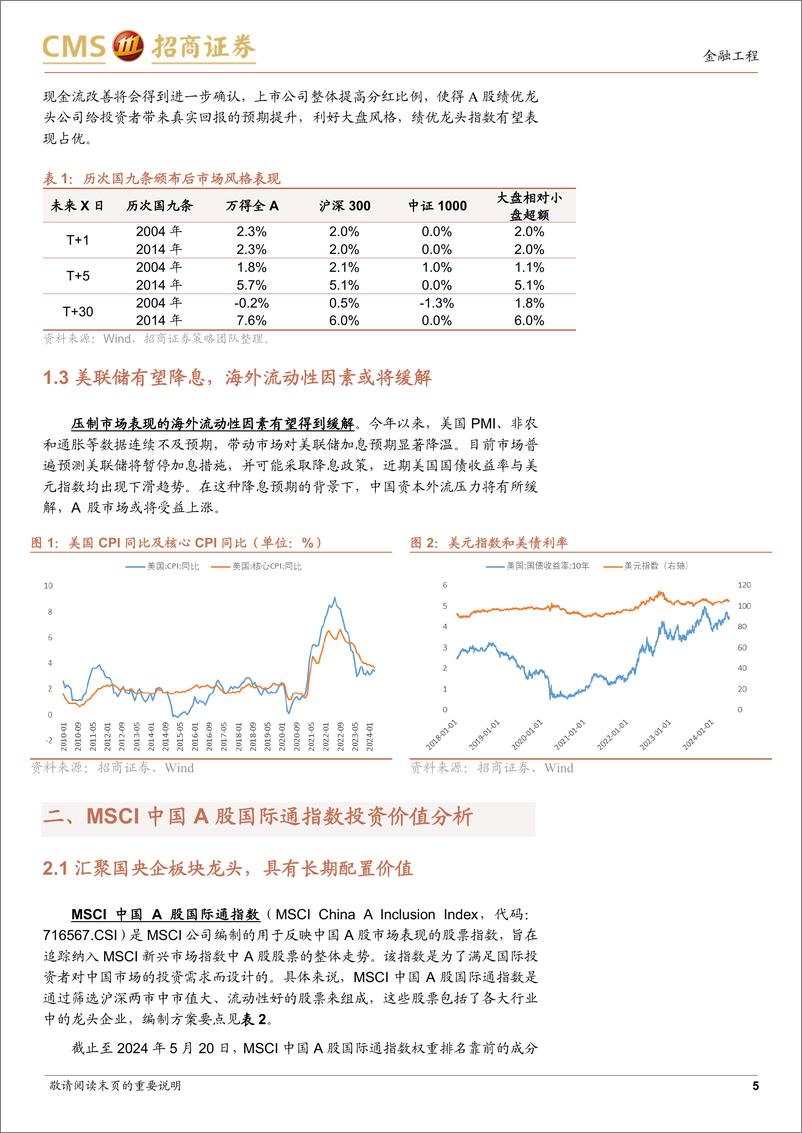 《景顺长城MSCI中国A股增强基金投资价值分析：MSCI%2b基本面量化，精选A股优质核心资产-240620-招商证券-12页》 - 第5页预览图