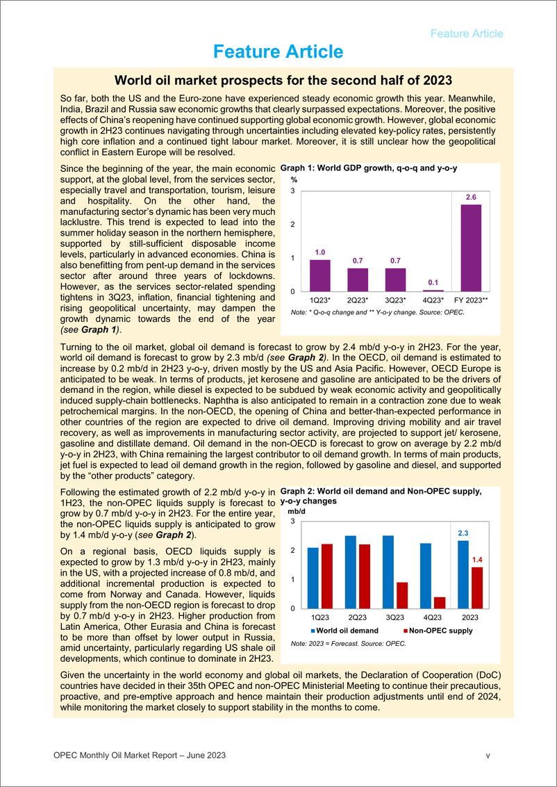 《OPEC+石油市场月报（2023年6月）-94页》 - 第8页预览图