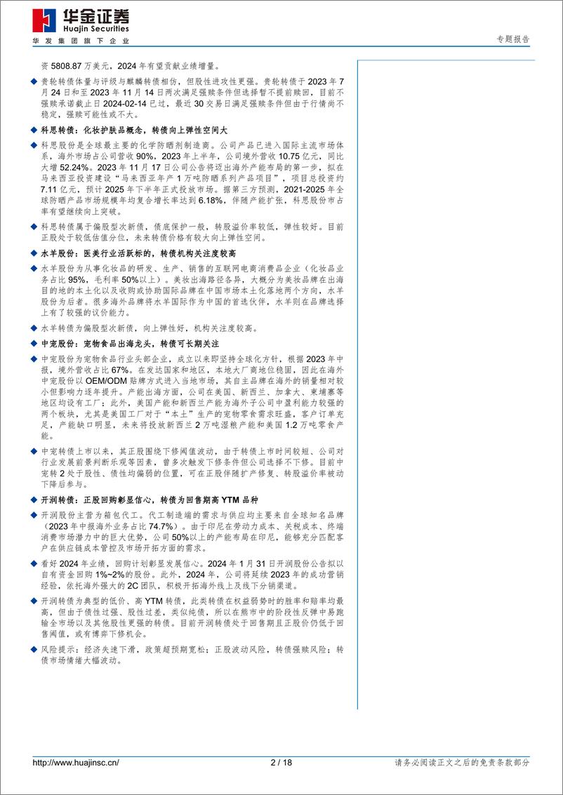 《出海篇(一)：转债年报掘金-240305-华金证券-18页》 - 第2页预览图