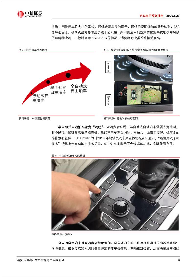 《汽车电子行业系列报告：自动泊车，从新手必备到节省时间-20200123-中信证券-12页》 - 第7页预览图