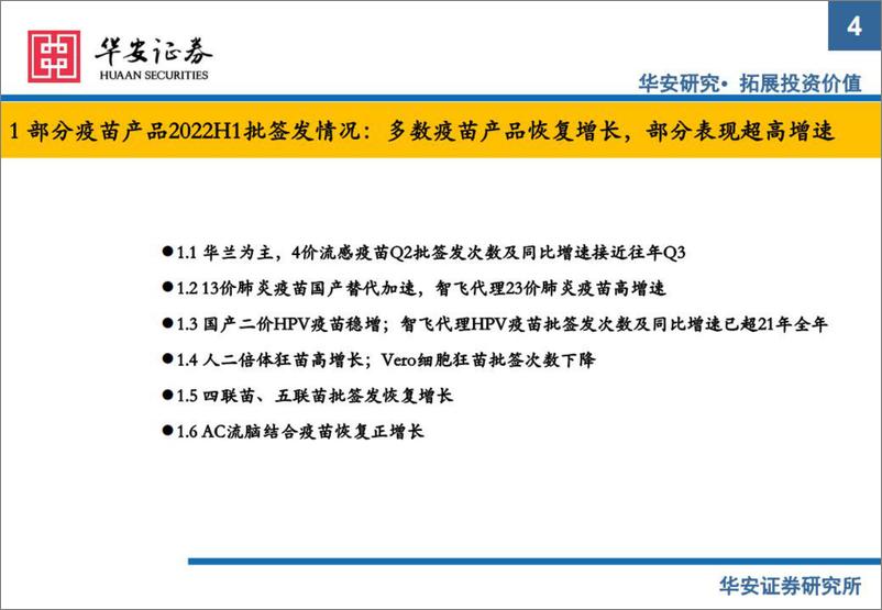 《医药行业25min读懂公司系列（1）生物制品批签发6月月报：多数疫苗产品恢复增长，部分表现超高增速-20220713-华安证券-18页》 - 第5页预览图