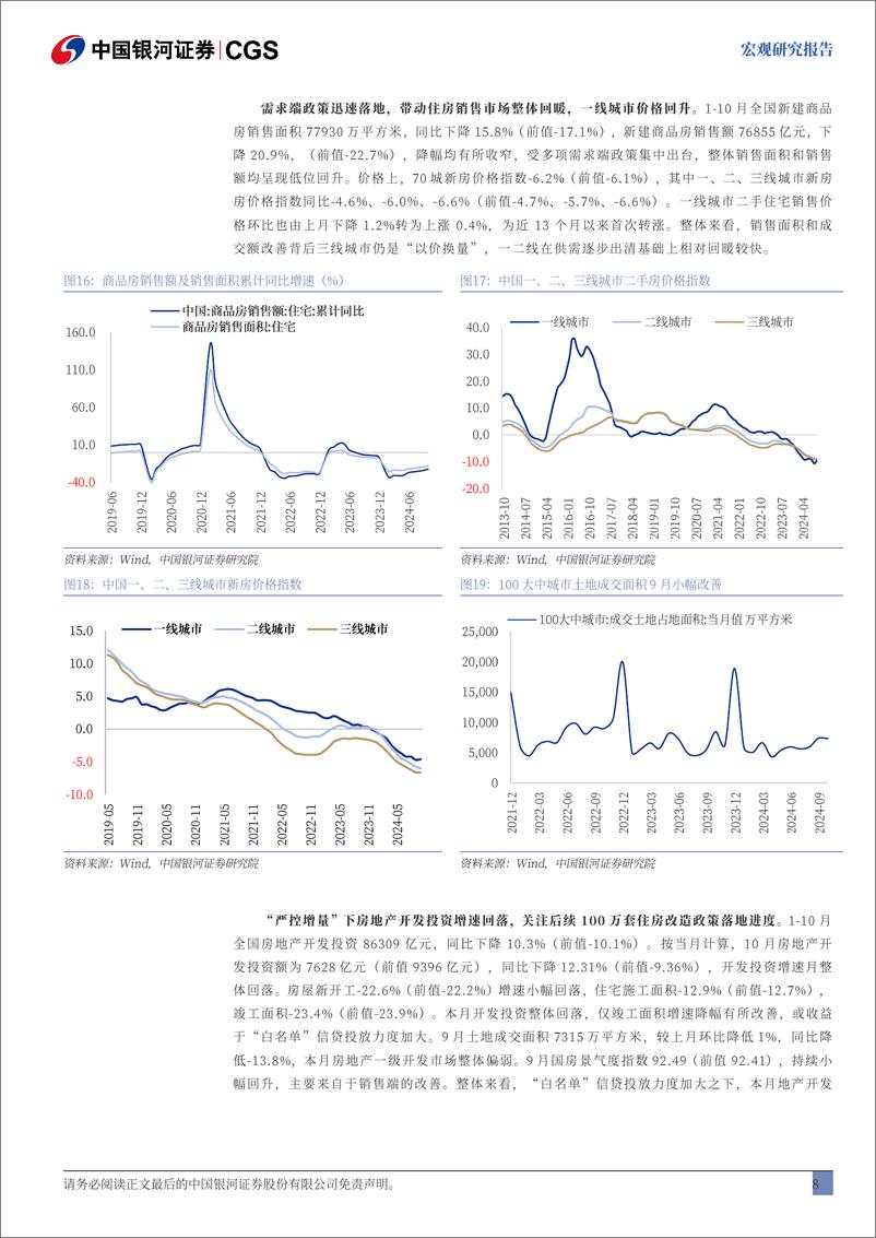 《2024年10月经济数据分析：政策效果显现，供需结构改善-241115-银河证券-13页》 - 第8页预览图