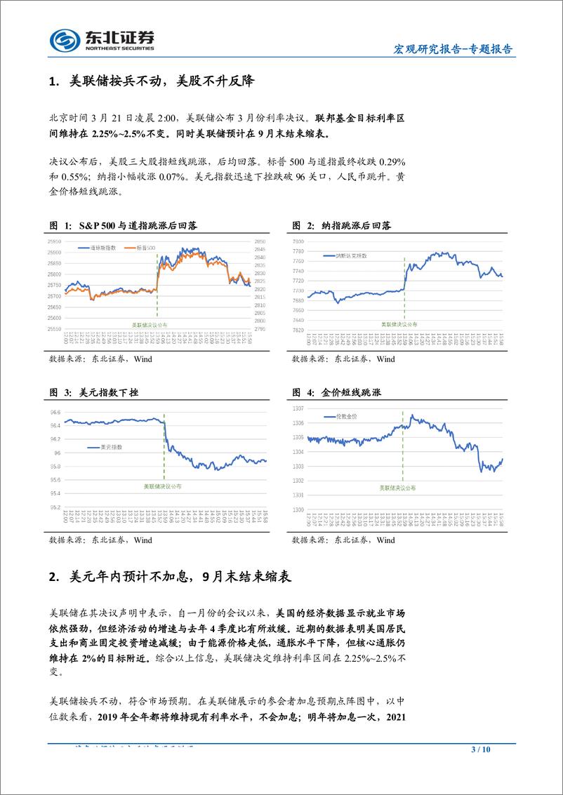 《美联储3月会议点评：美联储转鸽不会引发中国降息-20190321-东北证券-10页》 - 第4页预览图