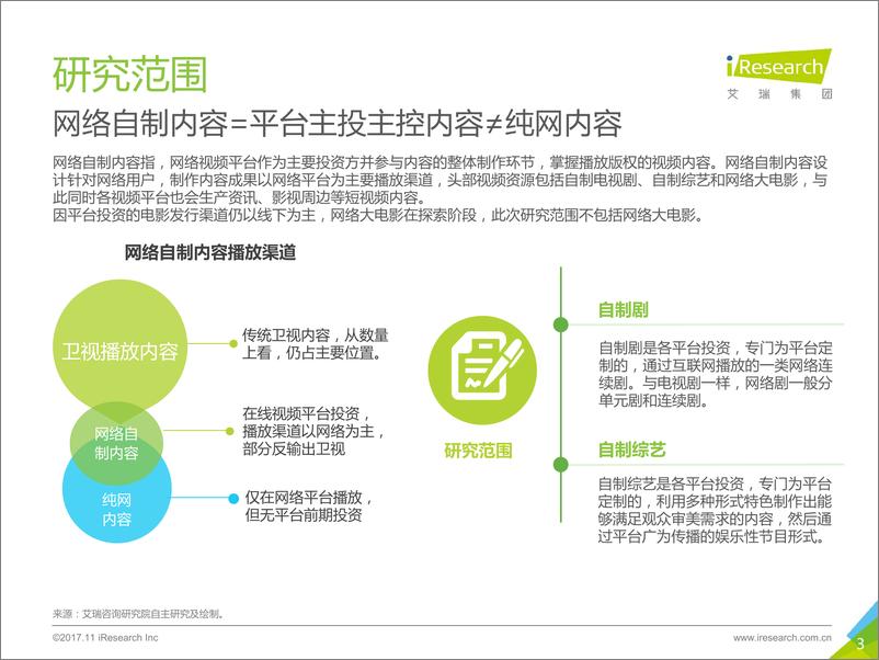 《2017年中国网络自制内容行业研究报告》 - 第3页预览图