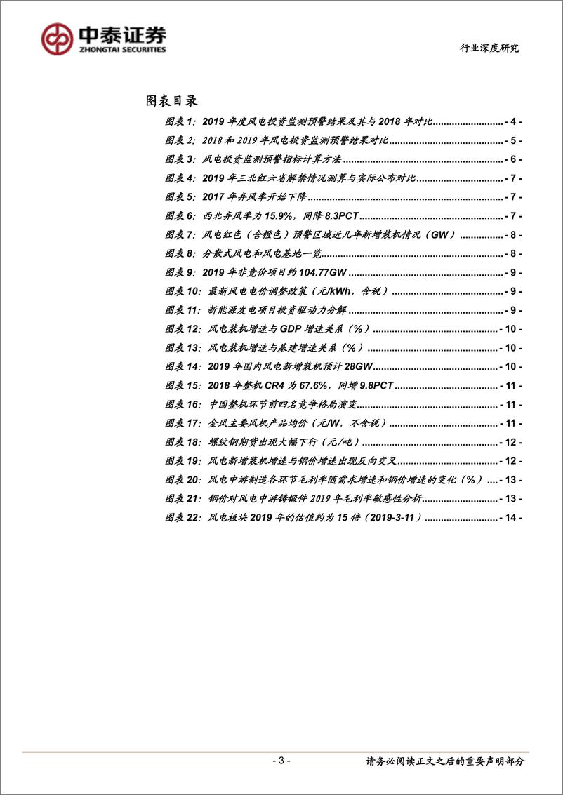 电气设备行业新能源点评13：《关于发布2019年度风电投资监测预警结果的通知》，吉林解禁，2019年风电行业景气持续-20190312-中泰证券-15页 - 第4页预览图