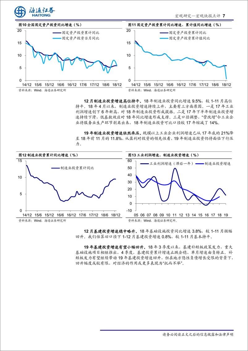 《18年4季度经济数据点评：经济寡淡收官，未来并不悲观！-20190121-海通证券-12页》 - 第8页预览图