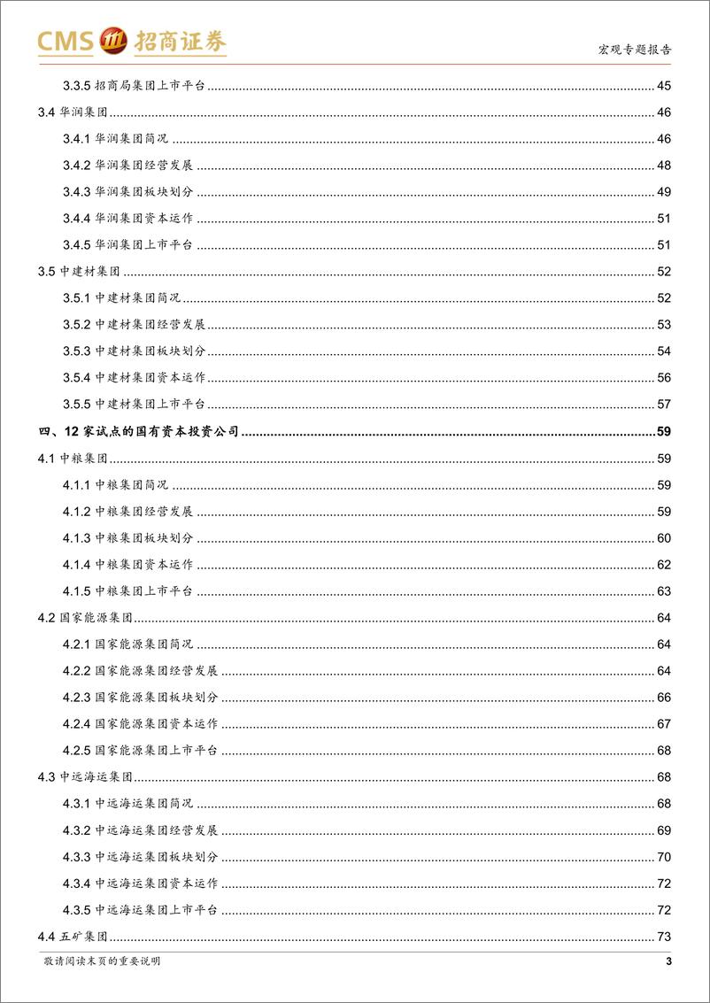 《国有资本投资公司专题研究之二：“两类公司”布局及旗下上市公司梳理-20230207-招商证券-123页》 - 第4页预览图