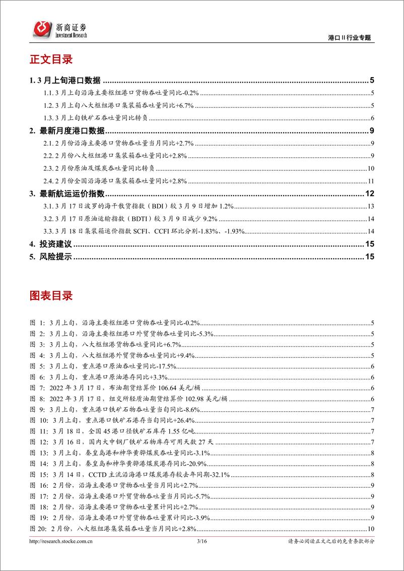 《港口行业专题报告：3月上旬枢纽港外贸箱吞吐同比+9.4%，继续关注港口费率调整-20220320-浙商证券-16页》 - 第4页预览图