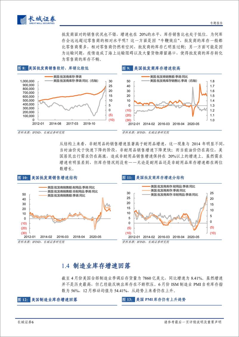 《宏观经济专题报告：当前中美经济的共同特征，高库存-长城证券》 - 第7页预览图