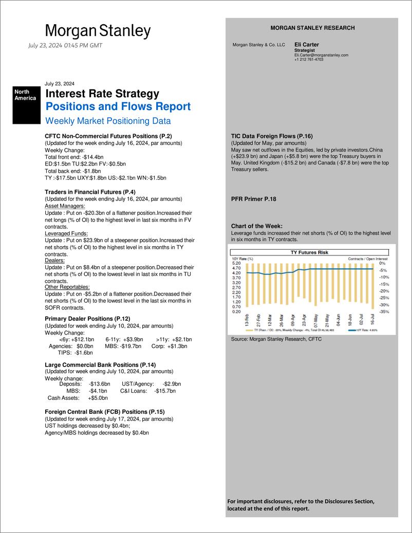 《Morgan Stanley Fixed-Global Macro Strategy Positions and Flows Report-109379615》 - 第1页预览图