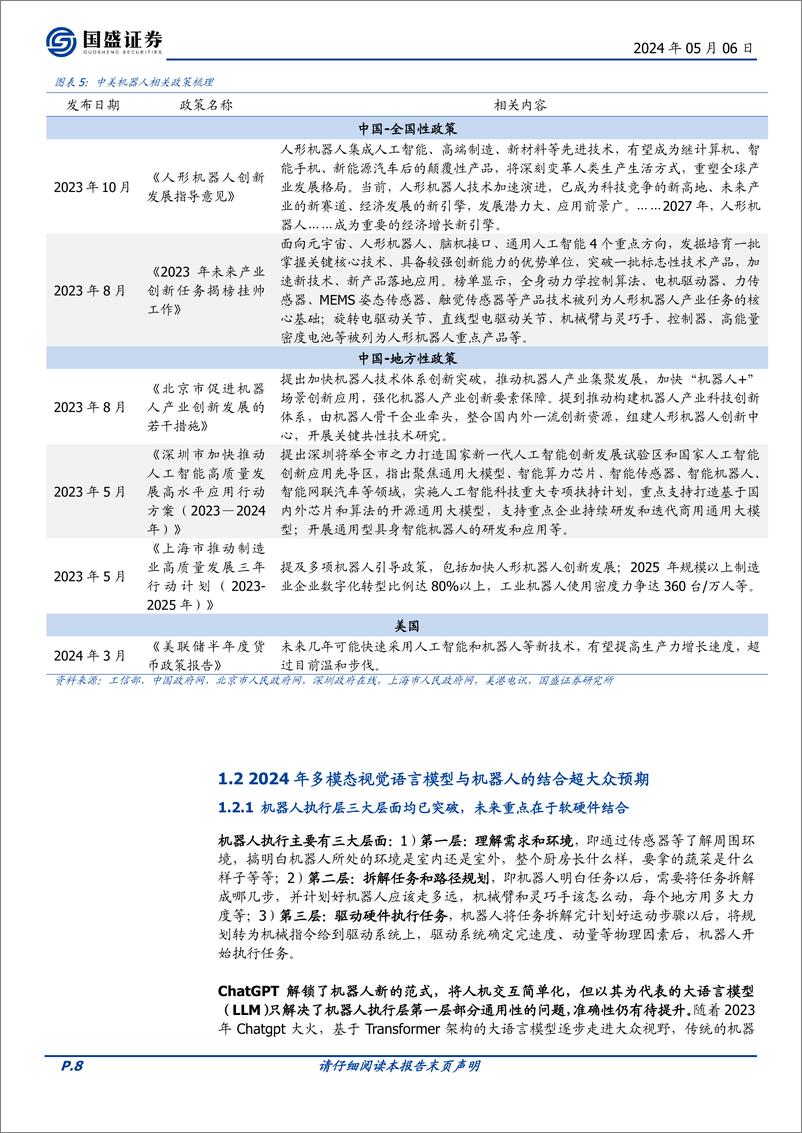 《机械设备行业深度：中美共振，人形机器人产业奇点到来》 - 第8页预览图