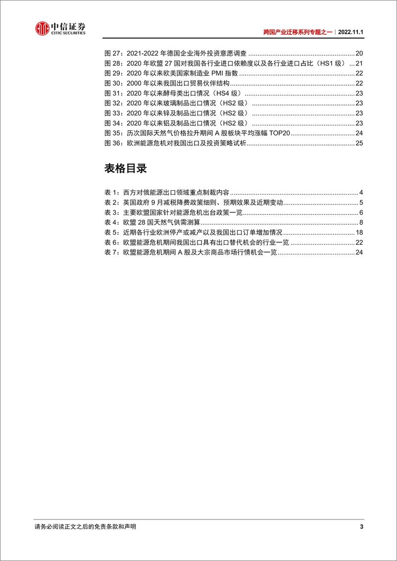 《跨国产业迁移系列专题之一：欧洲能源危机对我国出口行业的影响试析-20221101-中信证券-27页》 - 第4页预览图