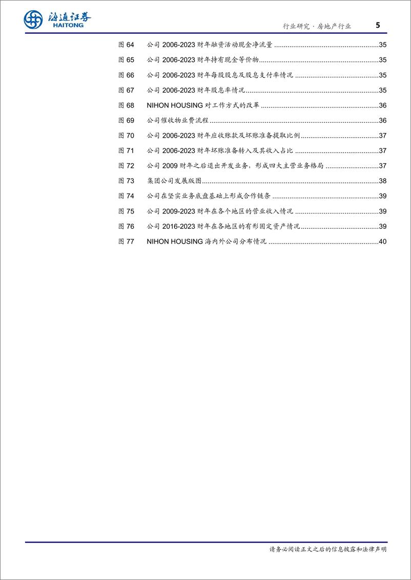 《房地产行业“向回看”系列研究11：穿越周期，七十年稳健前行，NIHONHOUSING，日本经济寒冬中十倍回报物业龙头-241130-海通证券-42页》 - 第5页预览图